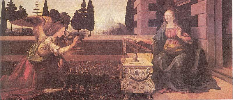 LEONARDO da Vinci Annunciation China oil painting art